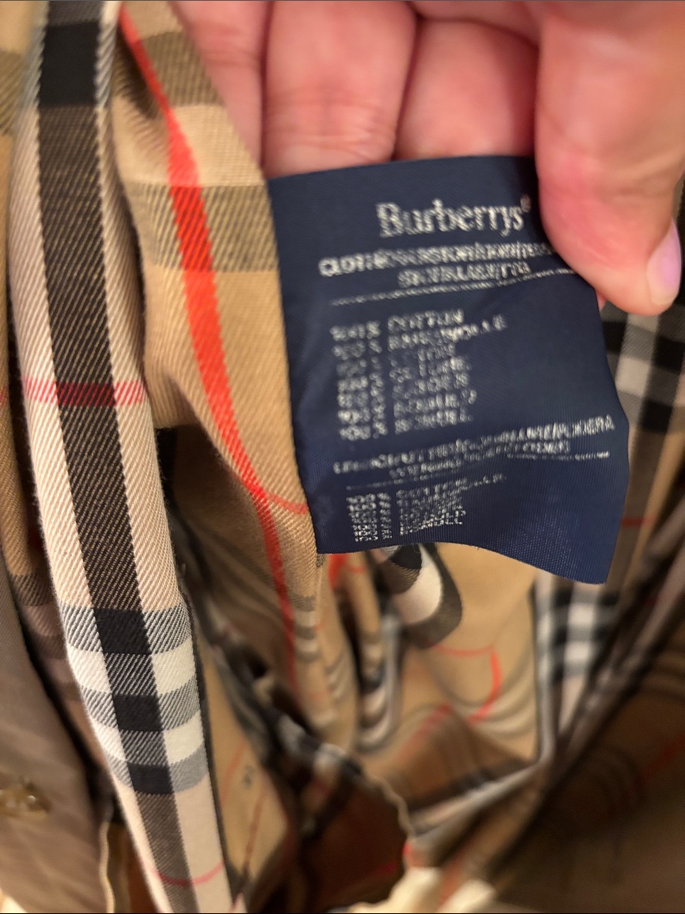 Burberry Khaki/Tan Double-Breasted Trench Coat - Picture 3 of 5
